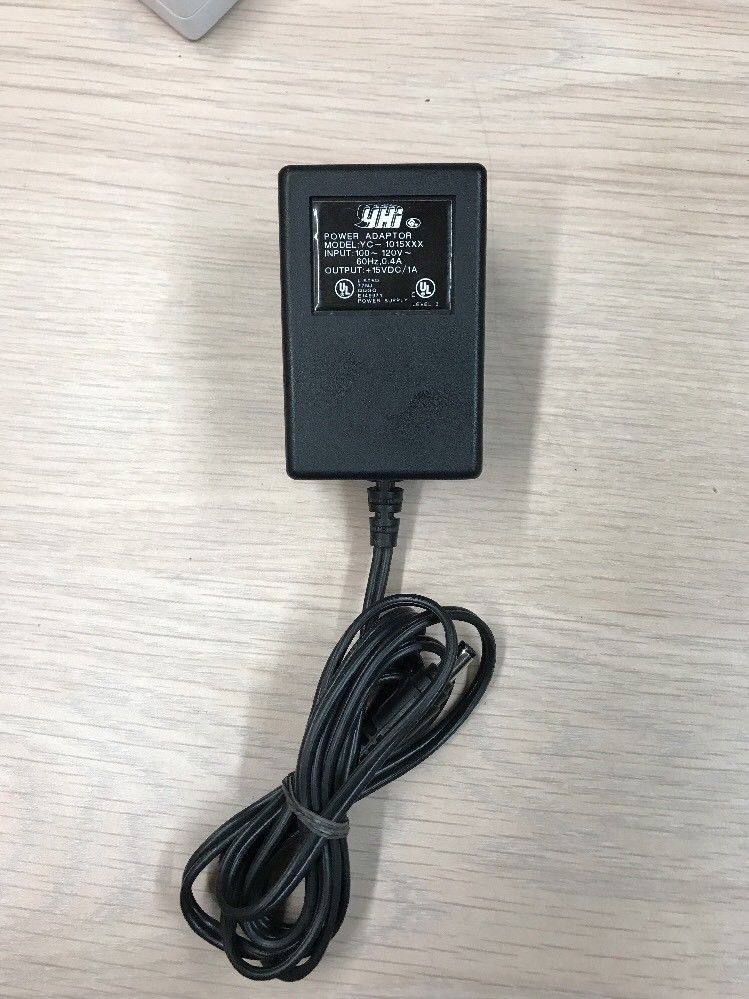 *Brand NEW* YHI YC-1015XXX Adapter Charger 15V DC 1A AC Power Supply - Click Image to Close